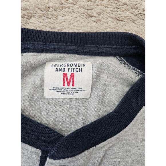 Abercrombie & Fitch Shirt, Mens Med Polo, Long Sleeve, Striped, Y2K VTG - Picture 3 of 7